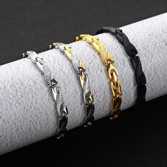 Casual Retro Fashion Dragon Pattern Magnetic Bracelet - Picture 13 of 16